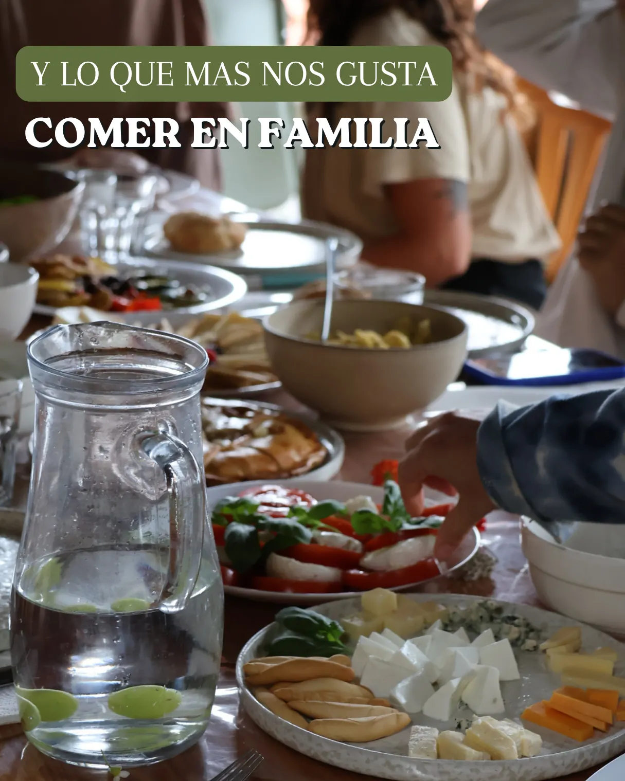 Pieza del sorteo sobre comer en familia, con una mesa puesta.